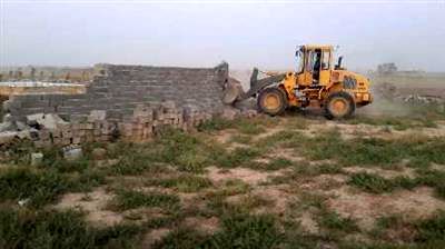 تخریب ۸۰ هزار مترمربع ساخت و ساخت غیرمجاز در اراضی کشاورزی کاشان