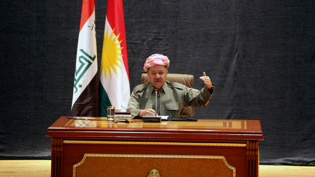 بارزانی بر جدایی کردستان عراق تاکید کرد 