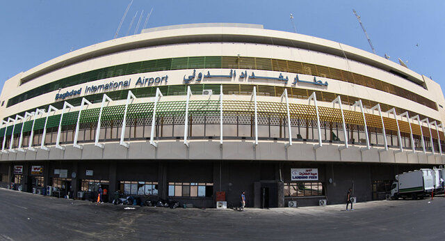 اصابت دو موشک به اطراف فرودگاه بین‌المللی بغداد