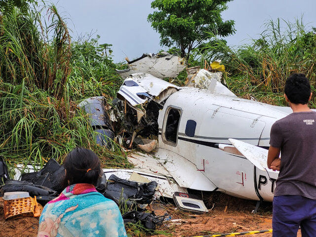 سقوط هواپیما در برزیل ۱۴ کشته داشت