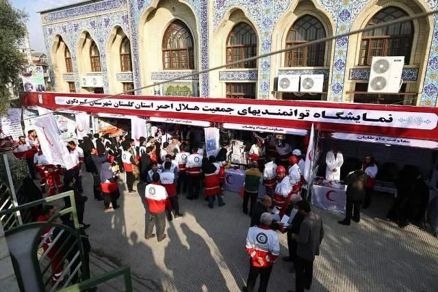 نمایشگاه توانمندی های جمعیت هلال احمر گلستان با حضور فرماندار شهرستان کردکوی برگزار می شود