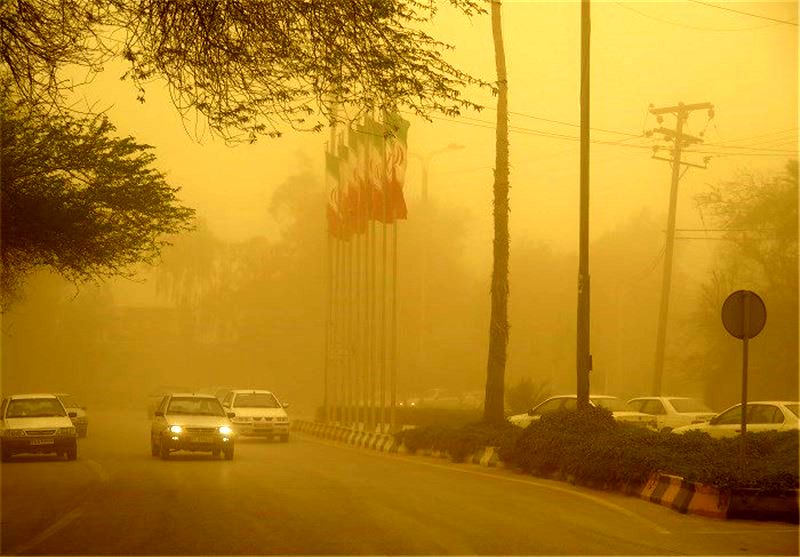 گرد و غبار در آبادان و خرمشهر به 66 برابر حد مجاز رسید