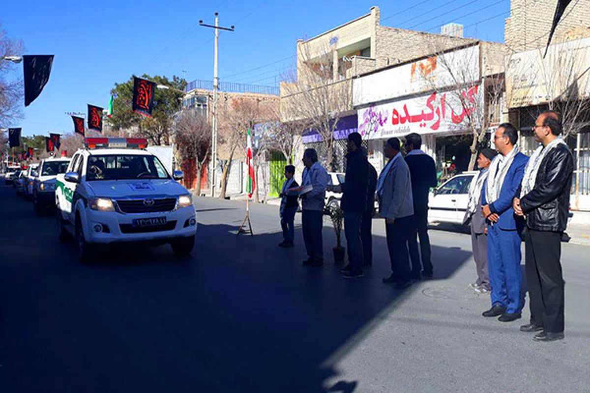 آغاز رژه خودرویی و موتوری نیروهای انتظامی در استان یزد