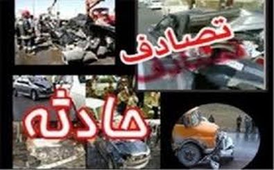 2 کشته در تصادف سواری سمند و کامیون بنز در اصفهان 