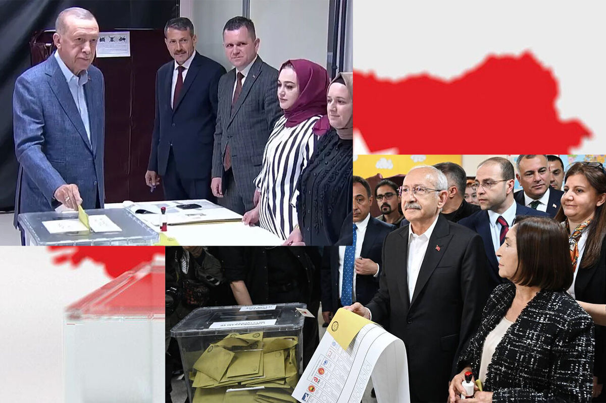 رقبای انتخاباتی ترکیه آرای خود را به صندوق انداختند