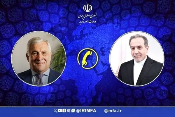 وزیر امور خارجه با همتای ایتالیایی قبل از عزیمت به تهران گفتگو کرد