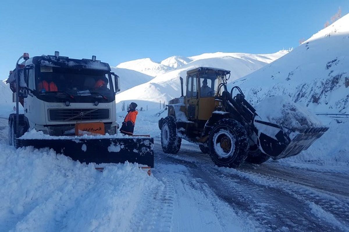 عملیات برف روبی 1730 کیلومتر از محورهای کوهستانی مازندران