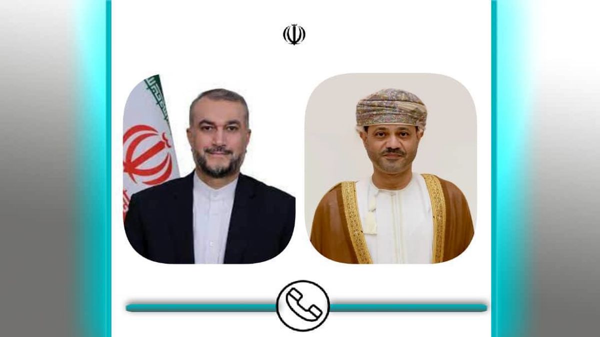 گفتگوی تلفنی وزرای امور خارجه ایران و عمان