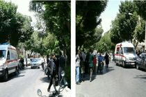 برخورد خودرو با چند نفر در خیابان نیکبخت اصفهان