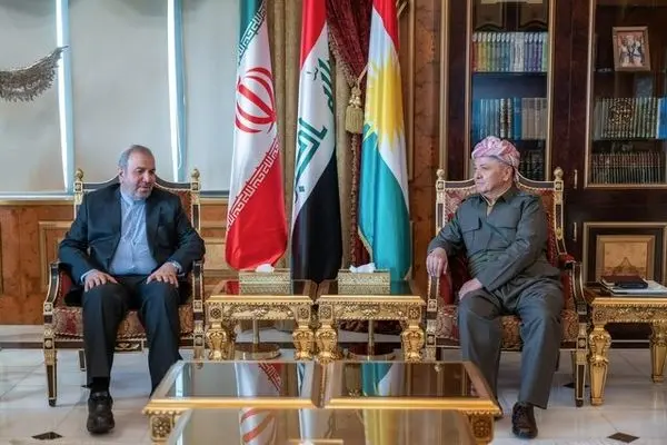 سفیر ایران در عراق با مسعود بارزانی رایزنی کرد