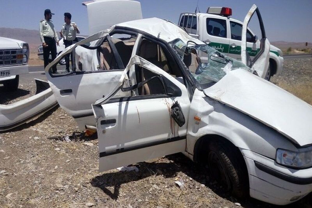 برخورد مرگبار ۲ دستگاه خودرو در ورامین