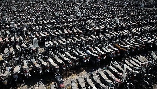 پنج هزار موتورسیکلت توقیفی در هرمزگان به مزایده گذاشته شد