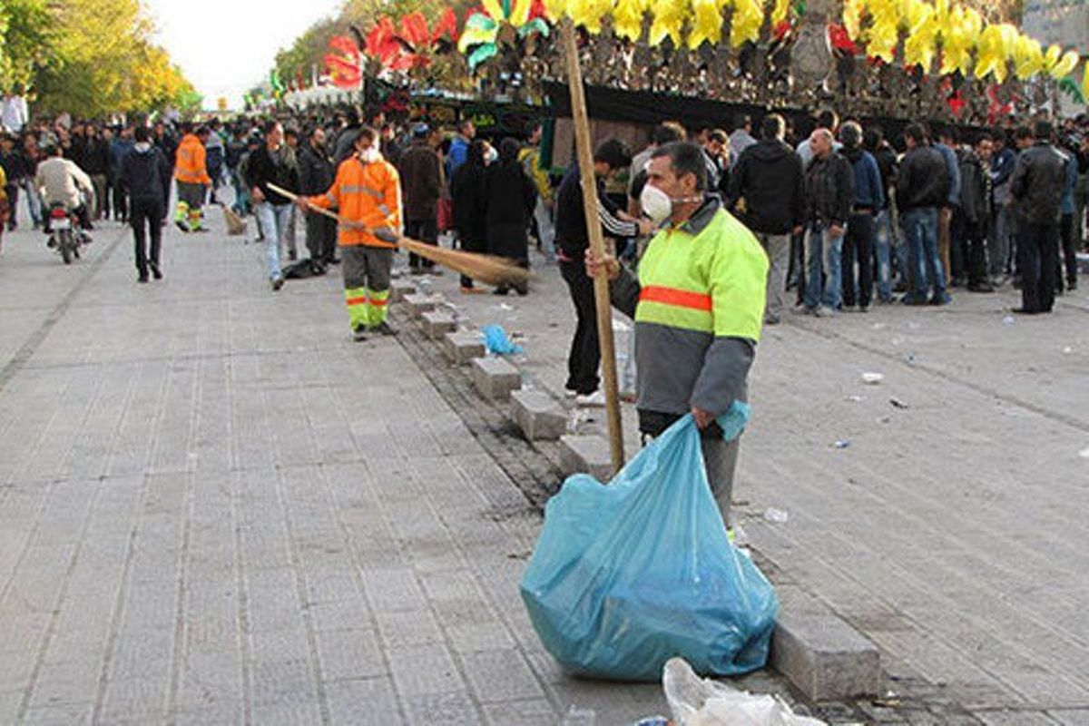 آماده باش بیش از 2 هزار کارگر برای نظافت شهر در تاسوعا و عاشورای حسینی در اصفهان