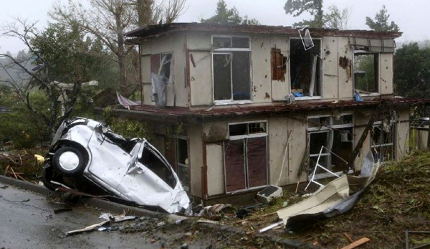 طوفان در توکیو، 10 کشته و 16 مفقود برجا گذاشت