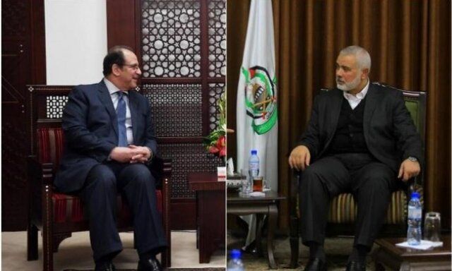 هنیه و رئیس اطلاعات مصر درباره مذاکرات تلفنی گفت‌وگو کردند