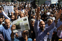 تظاهرات نمازگزاران تهرانی علیه عاملان حادثه تروریستی اهواز
