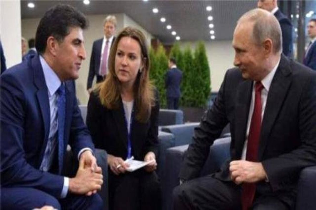 نخست وزیر اقلیم کردستان عراق با پوتین دیدار کرد