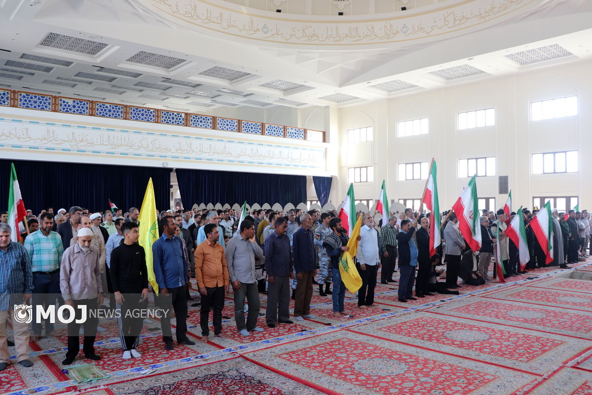 جشن پیروزی مقاومت فلسطین در مصلی کیش+ فیلم