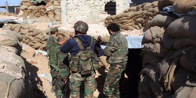 حمله نیروهای ارتش سوریه به مخفیگاه تروریست ها در «درعا»