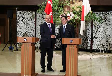 وزرای امور خارجه ترکیه و ژاپن در توکیو دیدار و مذاکره کردند