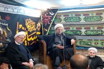 مراسم سوگواری شهادت اباعبدالله‌الحسین(ع) در بیت آیت‌الله قربانی برگزار شد