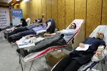 مشارکت گسترده کارکنان بانک رفاه کارگران در امر انسان‌دوستانه اهدای خون