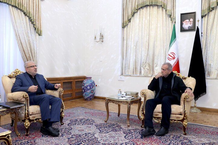 وزیر نفت با مسعود پزشکیان دیدار کرد