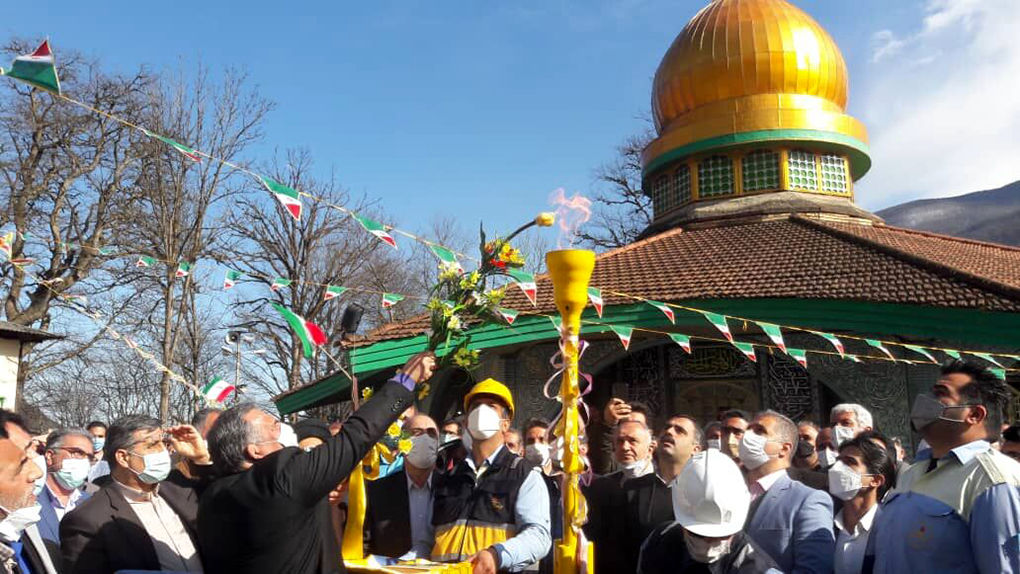 مشعل گاز 21 روستا مناطق کوهستانی شهرستان تنکابن روشن شد