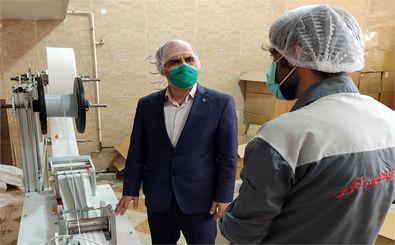 ماسک سه لایه جراحی در کرمانشاه به تولید نیاز روزانه کرمانشاه می‌رسد