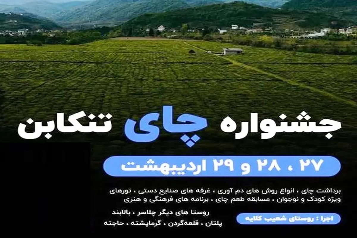 نخستین جشنواره چای در تنکابن برگزار میشود