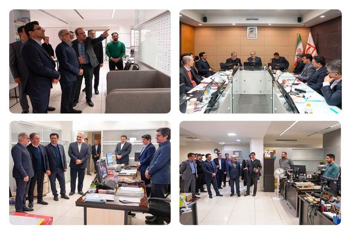 مدیر عامل بانک مسکن در جریان بازدید از واحدهای ستادی بانک