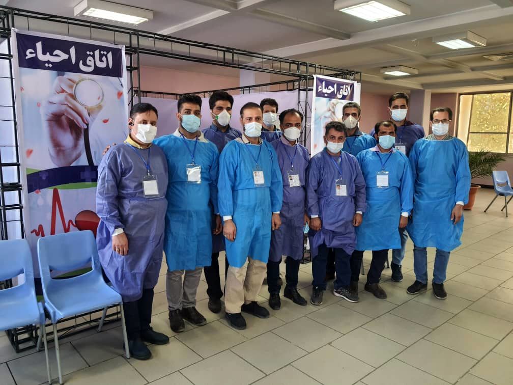 مشارکت همه‌جانبه بسیجیان ذوب آهن اصفهان در واکسیناسیون کارکنان