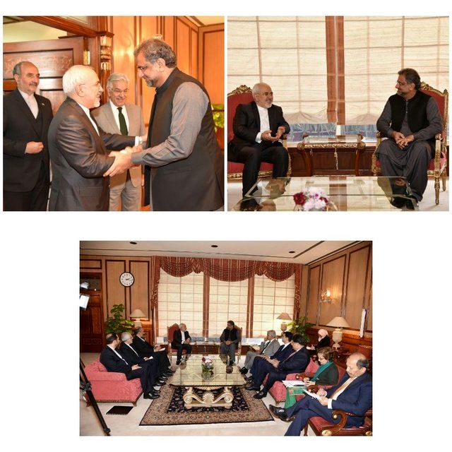 دیدار ظریف با نخست‌وزیر پاکستان
