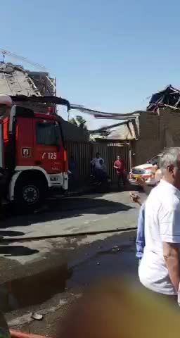 آتش سوزی انبار در خیابان فداییان اسلام