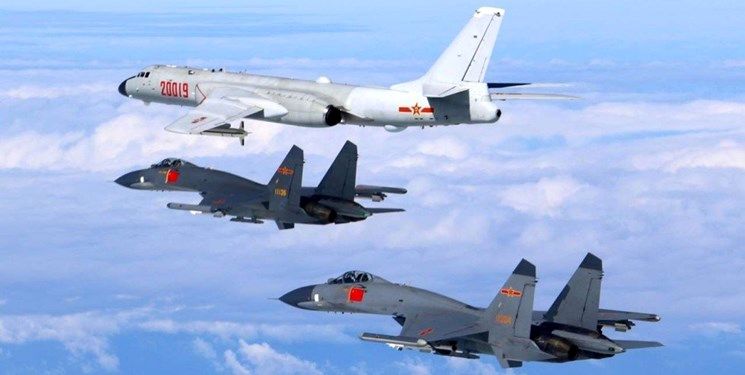  پرواز ۲۵ هواپیمای جنگی چین بر فراز حریم هوایی تایوان