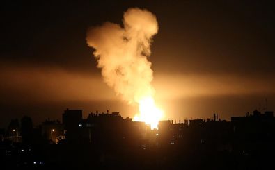حمله جنگنده های رژیم صهیونیستی به مواضع حماس در غزه