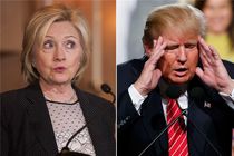 رقابت شانه به شانه کلینتون و ترامپ در انتخابات ریاست جمهوری آمریکا