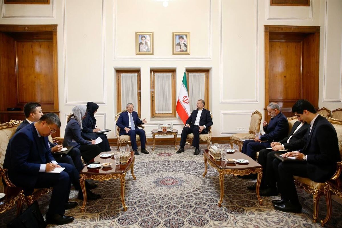 وزیر امور خارجه ایران از مواضع دبیرکل سازمان شانگهای درمورد فلسطین تمجید کرد