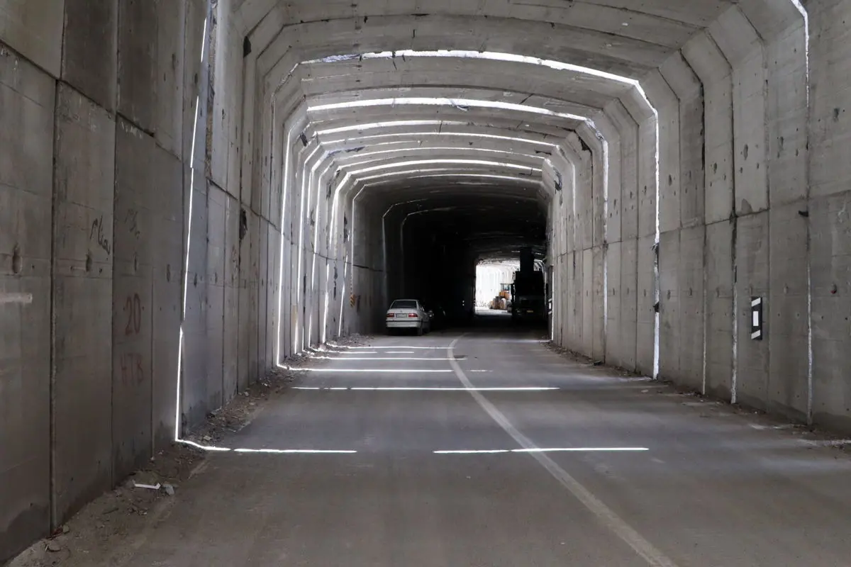 اجرای گالری در جاده چالوس 