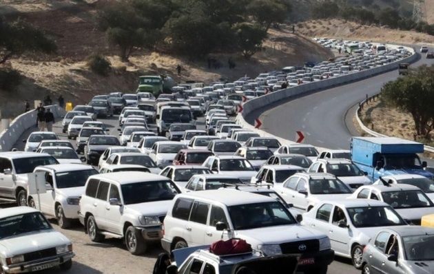 آخرین وضعیت ترافیکی محورهای منتهی به مرزهای چهارگانه اربعین