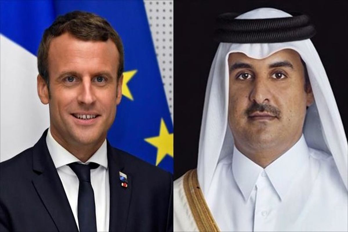 تماس تلفنی رئیس جمهور فرانسه با امیر قطر