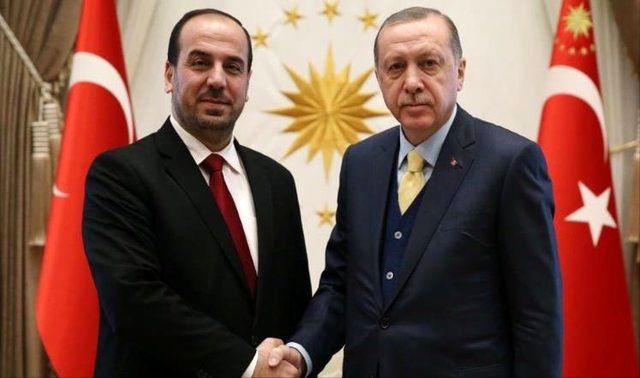 اردوغان با رئیس مخالفان سوریه در آنکارا دیدار کرد
