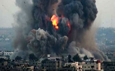 حمله هوایی جنگنده های صهیونیستی به نوار غزه