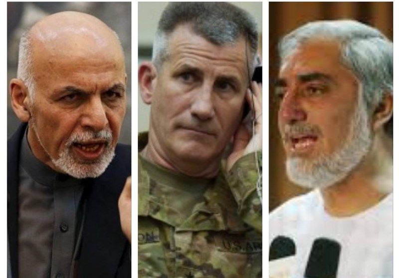 اختلاف غنی و عبدالله صدای فرمانده نیروهای آمریکایی در افغانستان را هم در آورد