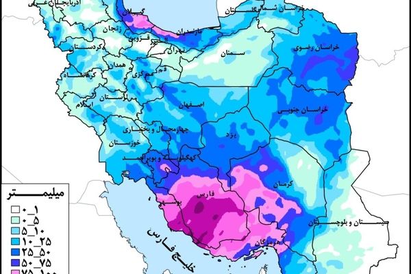 برخی حوضه‌ها و استان‌ها در انتظار ۲۰۰ میلی‌متر بارندگی