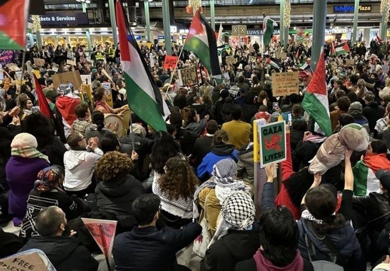  تظاهرات در کشورهای مختلف اروپایی برای حمایت از فلسطین ادامه دارد
