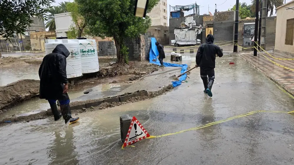 آماده‌ باش کامل آبفای هرمزگان در بارش های دو روز گذشته/وضعیت تأمین آب بندرعباس پایدار است