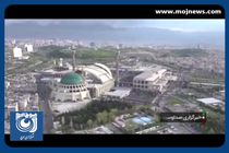 تصویر هوایی از حضور پرشور مردم در نماز عید فطر در مصلی تهران + فیلم
