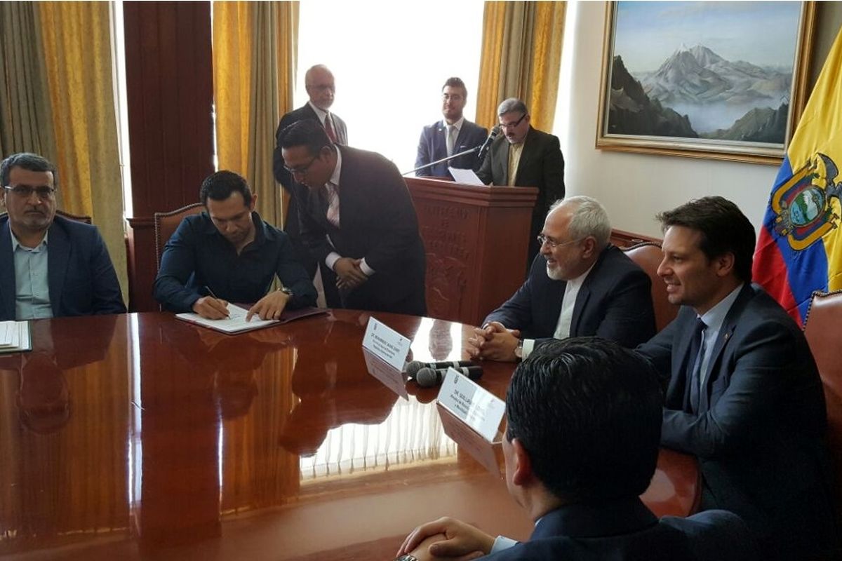 ایران و اکوادور دو توافقنامه همکاری‌های بانکی و یک تفاهنامه قرنطینه گیاهی امضا کردند