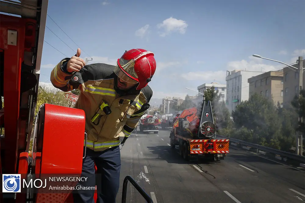 ضدعفونی و پاکسازی محلات جنوبی تهران